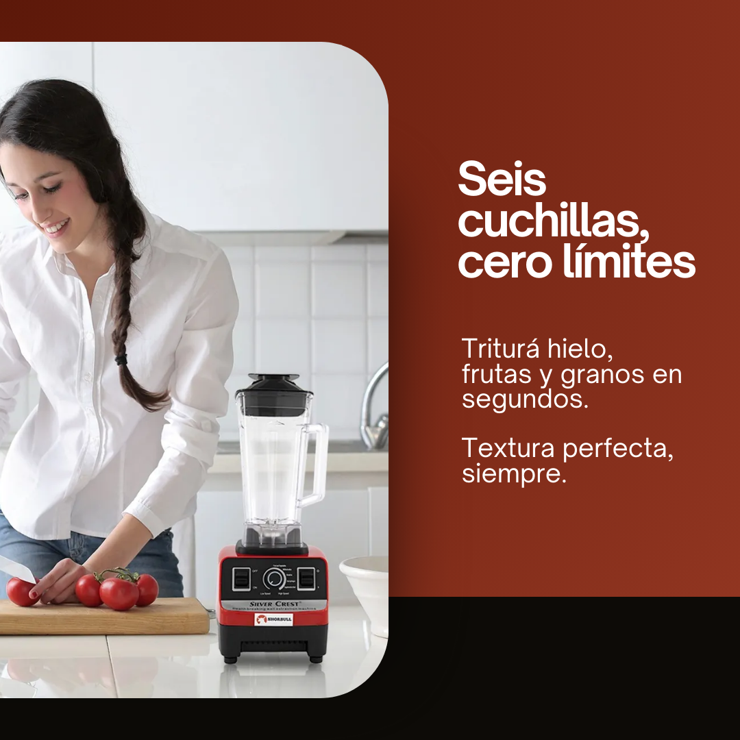 Licuadora Profesional Shorbull - 4500W - 2 Años de Garantía TOTAL