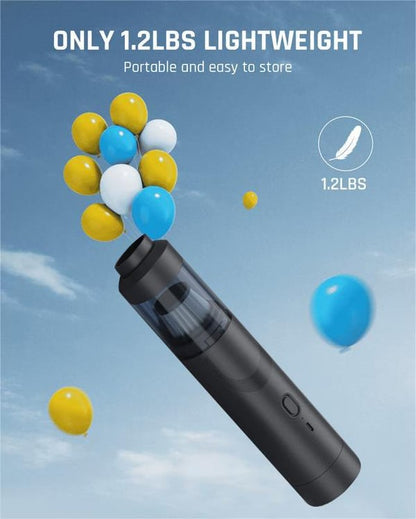 💥 Aspiradora de Coche Inalámbrica Slim V8 Mate - Alta Potencia 13000Pa/30AW