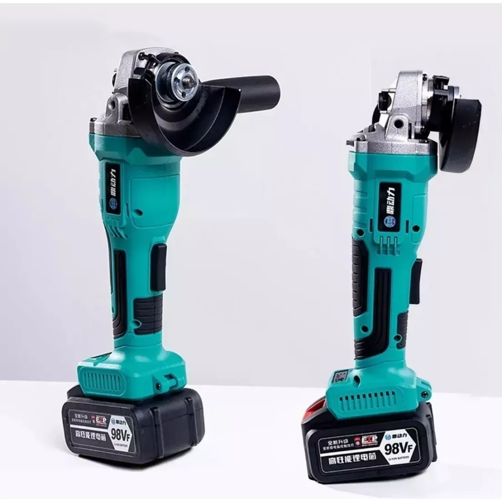 Amoladora Angular con Batería de Litio Eléctrica Recargable Sin Escobillas