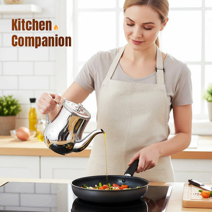 🔥Promoción por tiempo limitado 🔥Olla filtrante de aceite de acero inoxidable