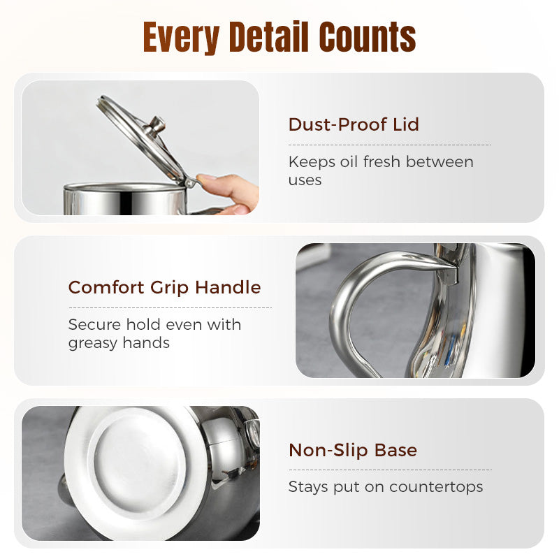 🔥Promoción por tiempo limitado 🔥Olla filtrante de aceite de acero inoxidable