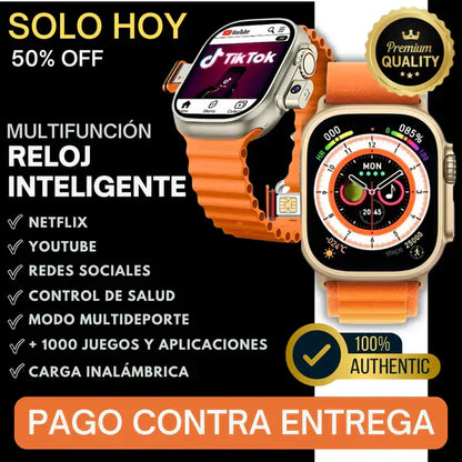 RELOJ INTELIGENTE - TEN UN MINI CELULAR EN TU MUÑECA + FUNCIONES EXCLUSIVAS DE CONTROL DE SALUD