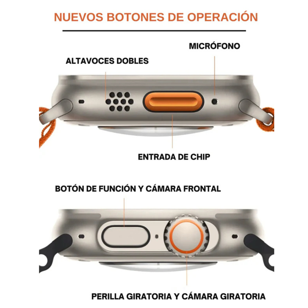 RELOJ INTELIGENTE - TEN UN MINI CELULAR EN TU MUÑECA + FUNCIONES EXCLUSIVAS DE CONTROL DE SALUD