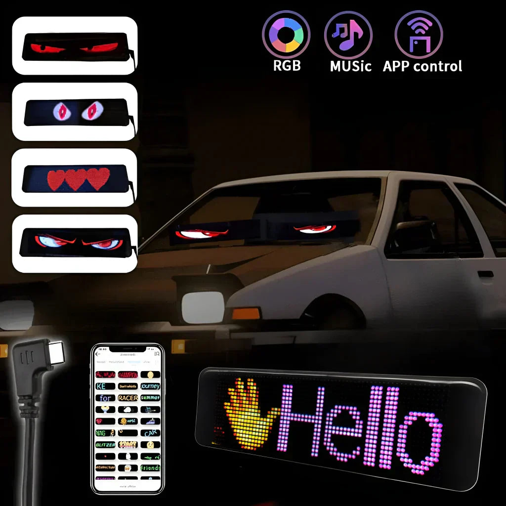 Luz de ojos de diablo programable para coche y camión