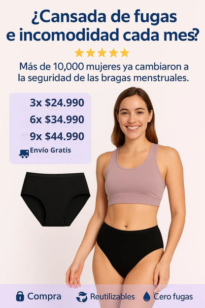 Braga menstrual Comfort Sol (COMBO X3)