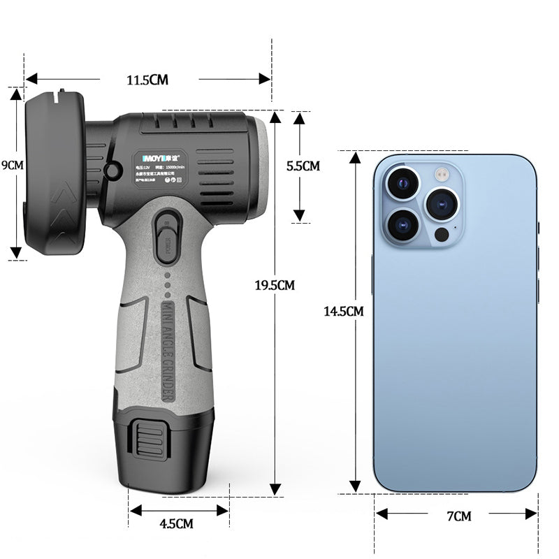 ⏳Especial por tiempo limitado🧰Mini amoladora angular 12V con disco de corte