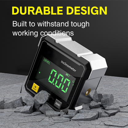Medidor de ángulo digital magnético de 4 caras con láser